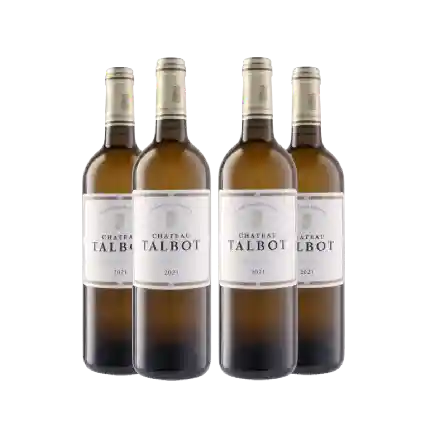 Chateau Talbot Caillou Blanc 2021 4支套裝